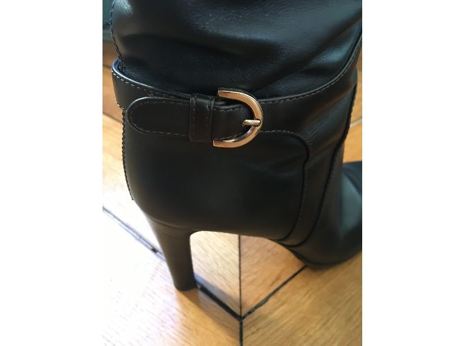 Botas Sergio Rossi de piel negra Negro Ébano - vista 5