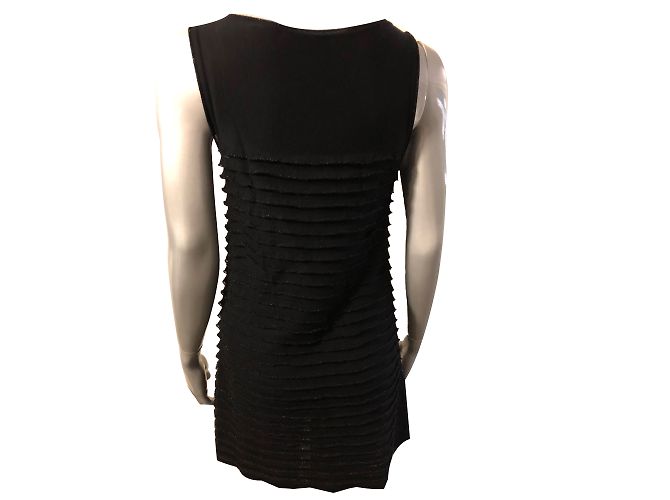 Vestido corto negro Moschino Cheap And Chic de rayón - vista 2