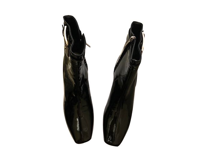 Botines Dior de charol negro - Ansicht 2