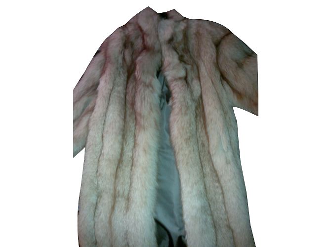 Autre Marque Fuchsfellmantel Bernstein Creme - Ansicht 2