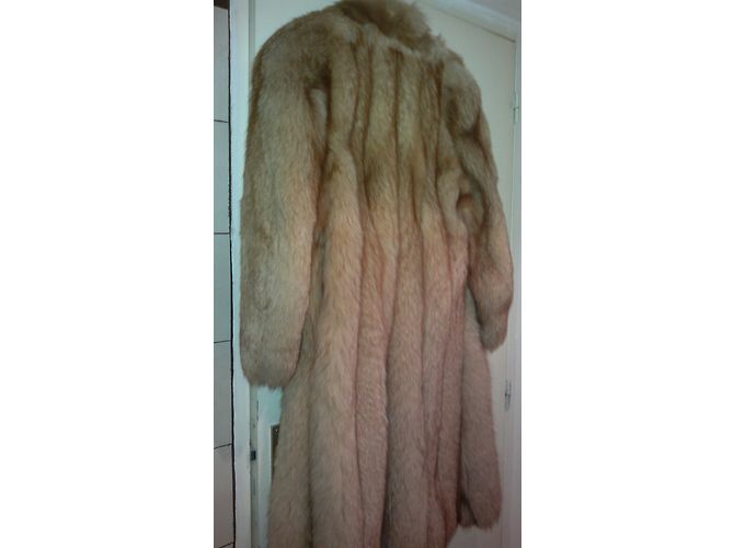 Autre Marque Fuchsfellmantel Bernstein Creme - Ansicht 4