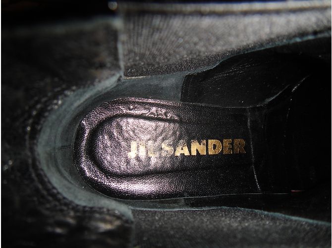 Botines Chelsea Jil Sander en charol negro - vista 7