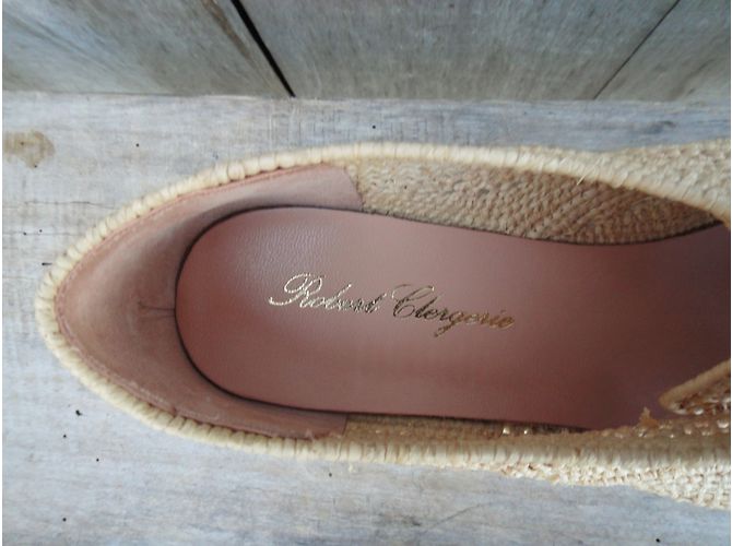 Derbies Robert Clergerie Vicolei Beige de rafia - vista 4