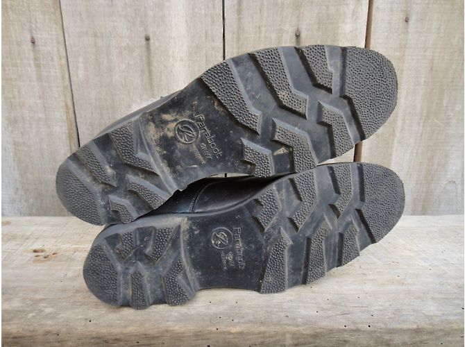 Stivaletti Paraboot in pelle e feltro nero - vista 7