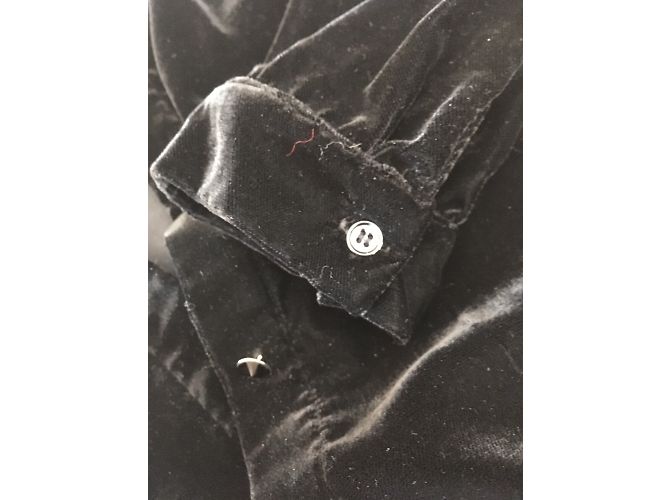 Claudie Pierlot Camicia in velluto nero - vista 2