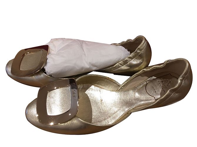 Bailarinas Roger Vivier de piel dorada Dorado - vista 2