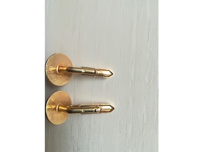Set di due paia di gemelli Christian Dior in oro - vista 3