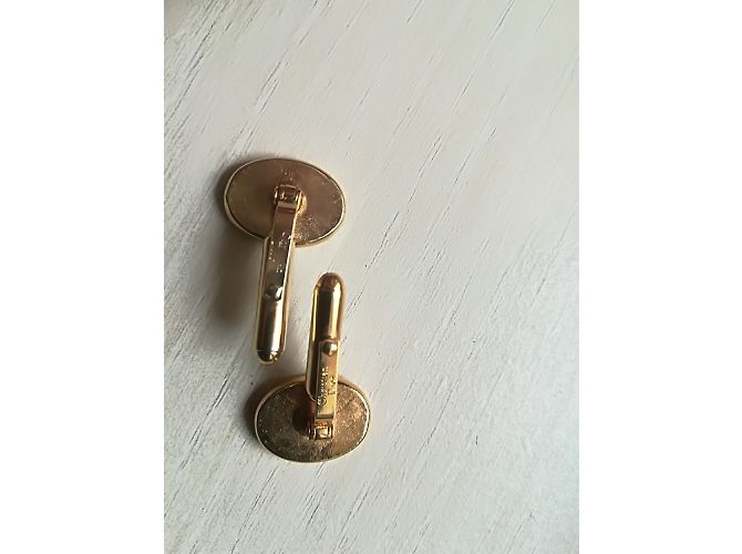 Set di due paia di gemelli Christian Dior in oro - vista 6