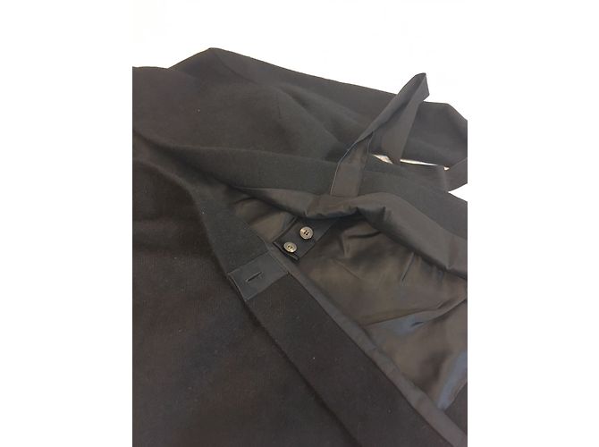 Giacca avvolgente Rick Owens nera in mohair e angora Nero - vista 8