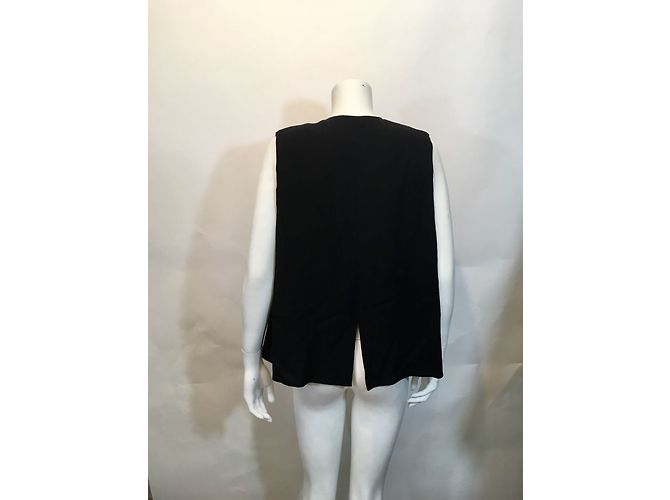 Haider Ackermann Black Sleeveless Wool Viscose Jacket - view 5