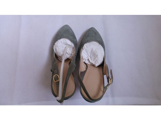 Autre Marque Décolleté Jeremy Ho Suede Khaki 38 Cachi - vista 7
