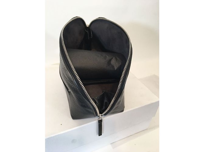 Neceser Golden Goose de cuero negro - vista 3