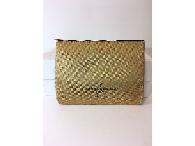 Golden Goose iPad case golden polyester - view 5