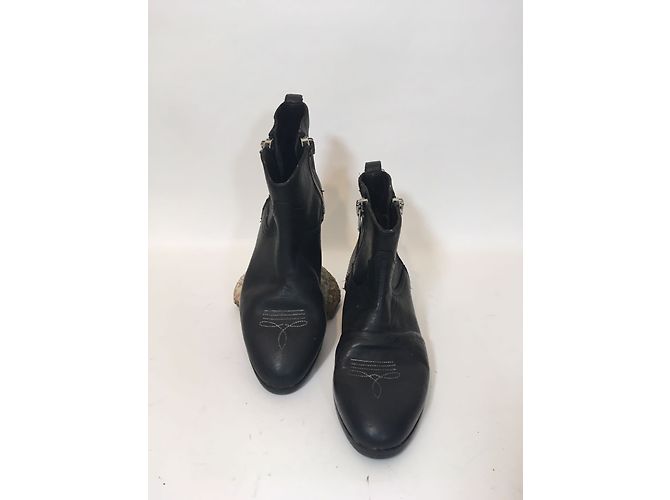 Stivaletti Golden Goose in pelle nera 38 Nero - vista 2