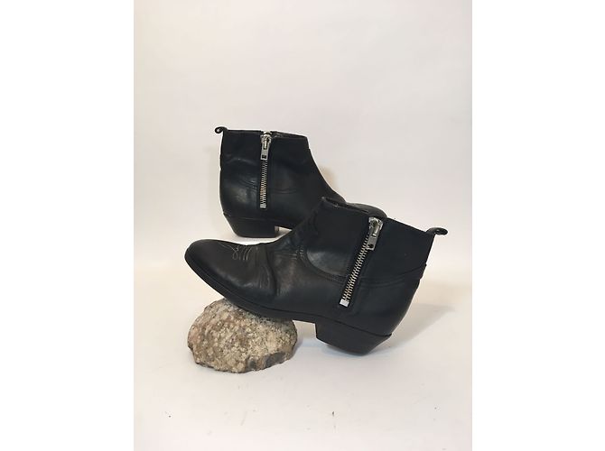 Stivaletti Golden Goose in pelle nera 38 Nero - vista 5