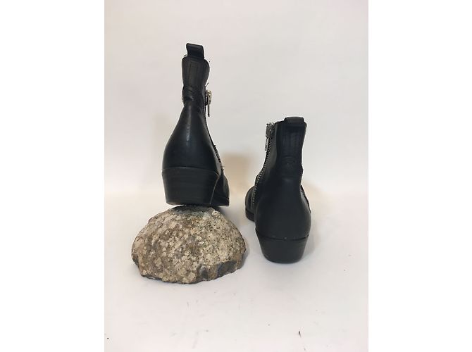 Stivaletti Golden Goose in pelle nera 38 Nero - vista 6