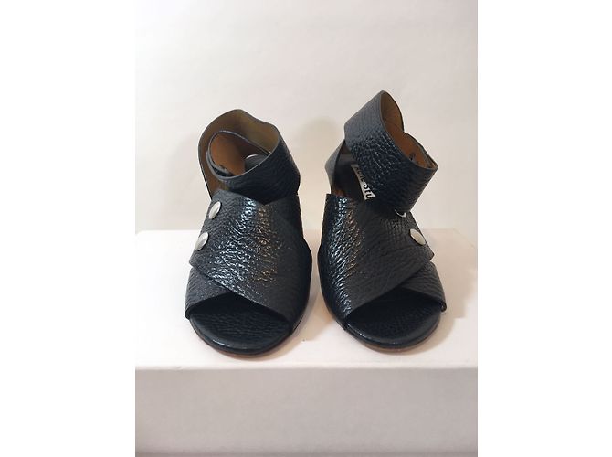 Sandali Pica Bamboo Acne in pelle nera Nero - vista 3