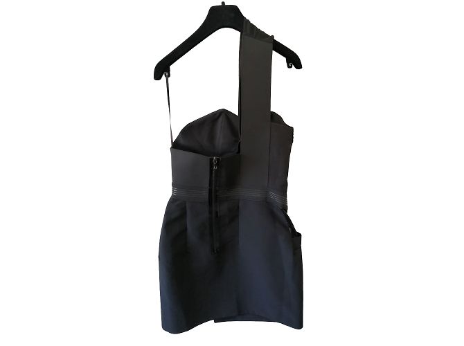 Anthony Vaccarello Mini vestido Negro - vista 2