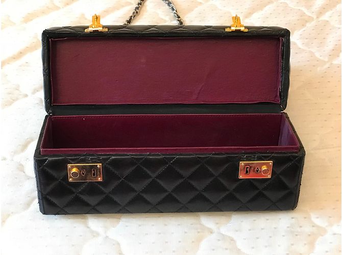 Borsa Chanel in pelle trapuntata nera Nero - vista 5