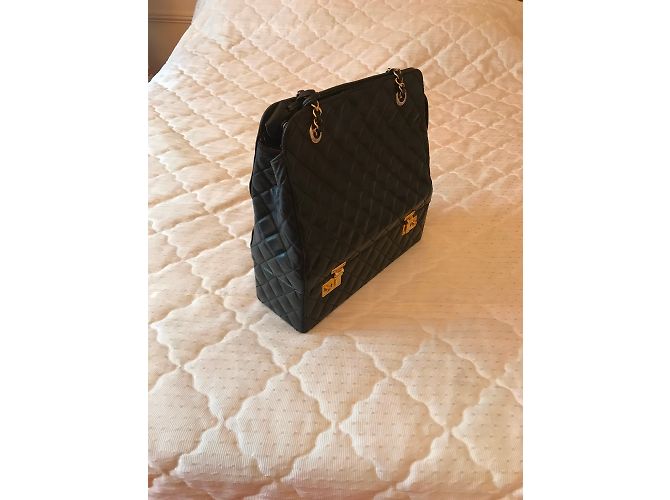 Borsa Chanel in pelle trapuntata nera Nero - vista 7