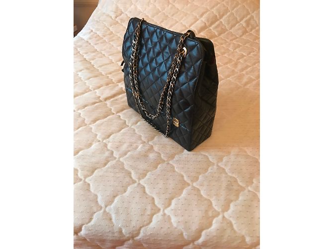Borsa Chanel in pelle trapuntata nera Nero - vista 8