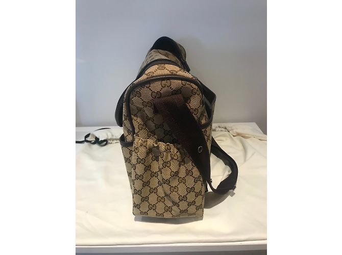 Borsa per pannolini Gucci Marrone in Tela - vista 4