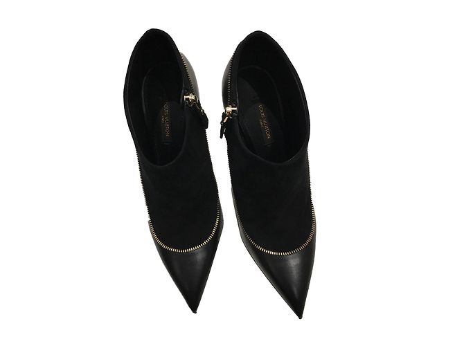 Stivaletti Louis Vuitton in pelle nera 36,5 Nero - vista 2