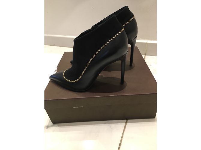 Stivaletti Louis Vuitton in pelle nera 36,5 Nero - vista 3