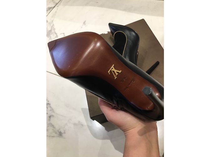 Stivaletti Louis Vuitton in pelle nera 36,5 Nero - vista 5