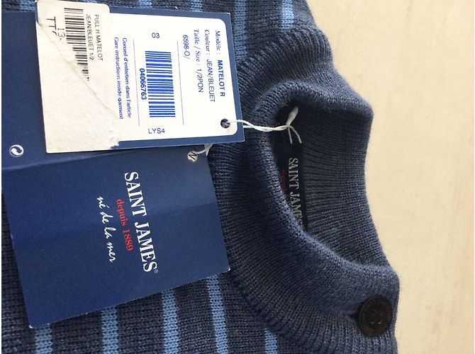 Saint James Matelot Bleu Gris - vue 3