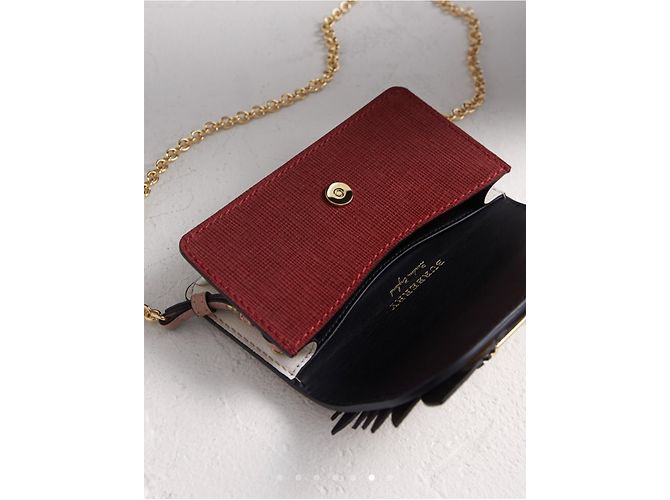 Bolso de mano Burberry Beast Mini Python de piel Multicolor - vista 10