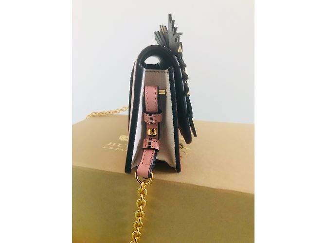 Bolso de mano Burberry Beast Mini Python de piel Multicolor - vista 4