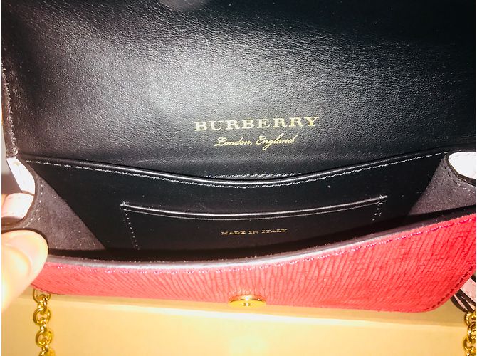 Bolso de mano Burberry Beast Mini Python de piel Multicolor - vista 5