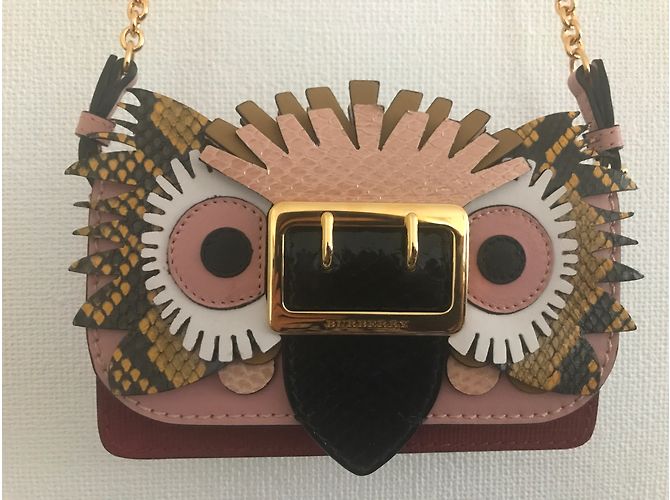 Bolso de mano Burberry Beast Mini Python de piel Multicolor - vista 8