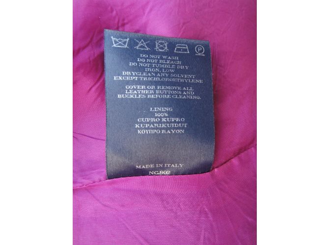 Abrigo Burberry de tweed de lana morado Púrpura - vista 7