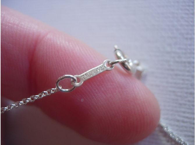 Collana Tiffany & Co Loving Heart argento e zaffiro rosa - vista 6