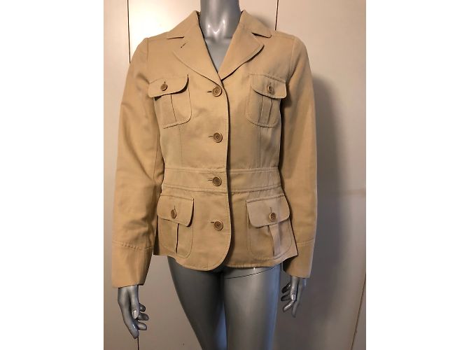 Chaqueta Moschino Cheap And Chic de lino beige - vista 2