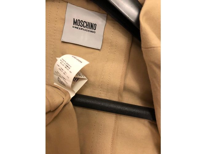 Chaqueta Moschino Cheap And Chic de lino beige - vista 4
