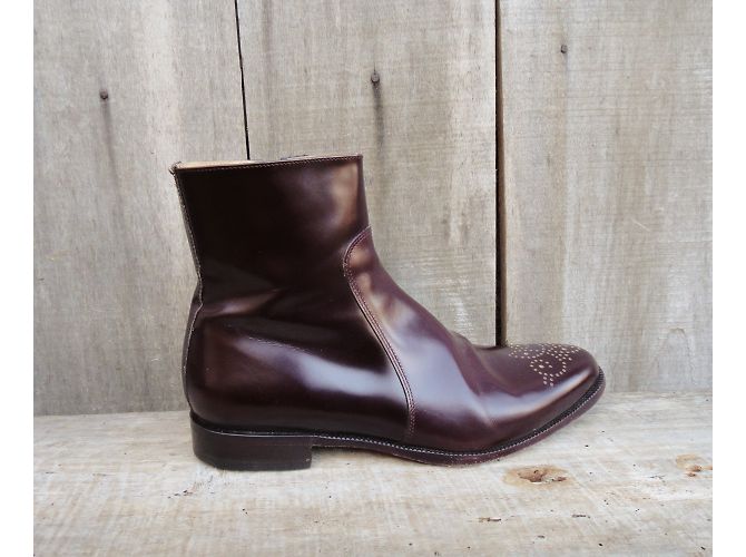 Botines Maison Martin Margiela Charol Marrón Oscuro - vista 3