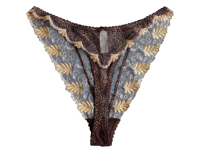 Autre Marque SIMONE PERELE String Spitze Braun Größe 4 - Ansicht 2