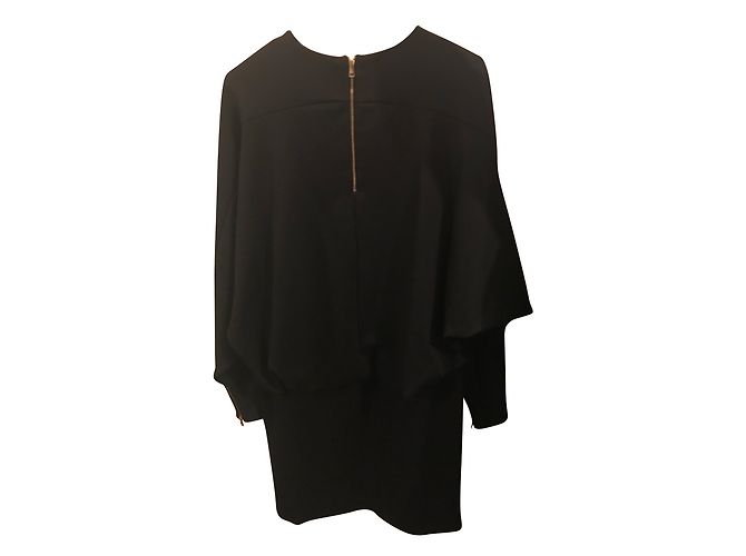 Chloé Kleid aus schwarzer Wolle - Ansicht 2