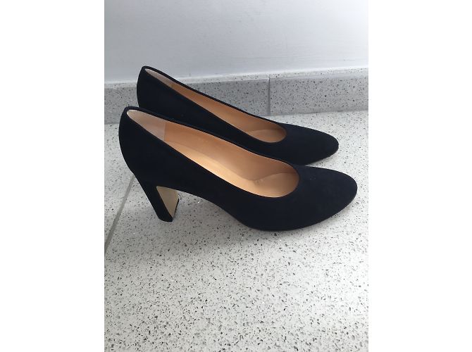 Walter Steiger Pumps Navy Blau Hirschleder Größe 39 Marineblau - Ansicht 3