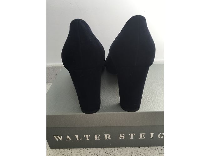 Walter Steiger Pumps Navy Blau Hirschleder Größe 39 Marineblau - Ansicht 4