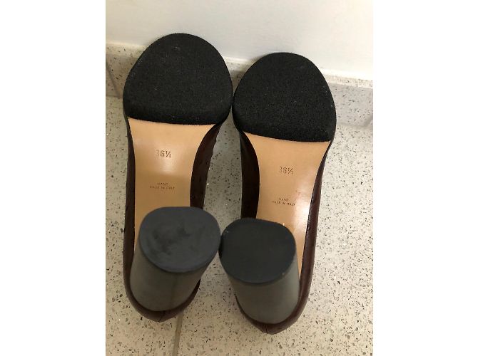 Décolleté Walter Steiger Pelle di struzzo Marrone - vista 4