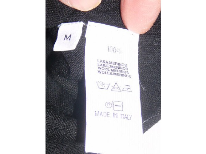 Versace Pullover Schwarz aus Merinowolle Herren M - Ansicht 6