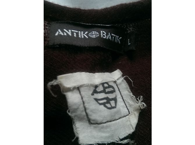 Camicetta Antik Batik Senza Maniche con Perline Bordeaux Bordò - vista 7