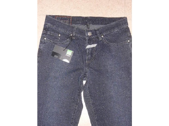 Jeans Slim Marithé et François Girbaud Blu Navy - vista 3