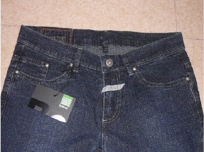 Jeans Slim Marithé et François Girbaud Blu Navy - vista 4