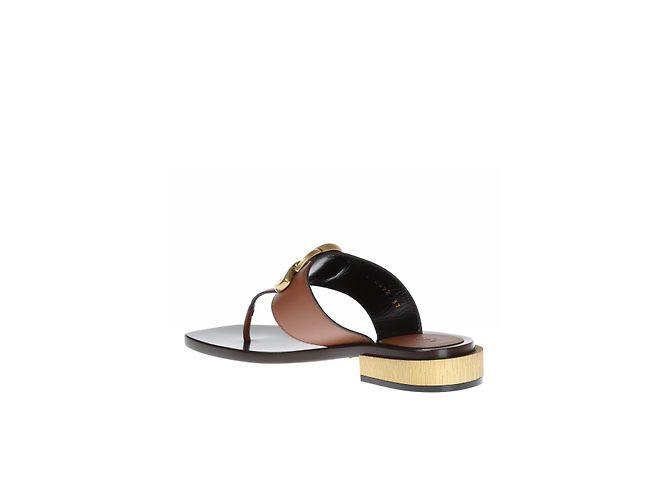 Infradito in pelle Gucci - vista 2