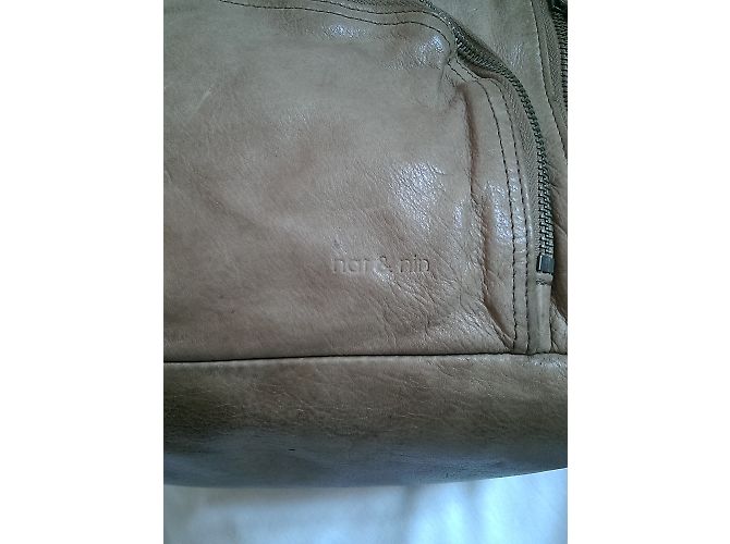 Nat & Nin Borsa Macy in Pelle Color Acacia - vista 6